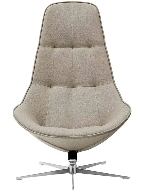 Серое вращающееся кресло от BoConcept