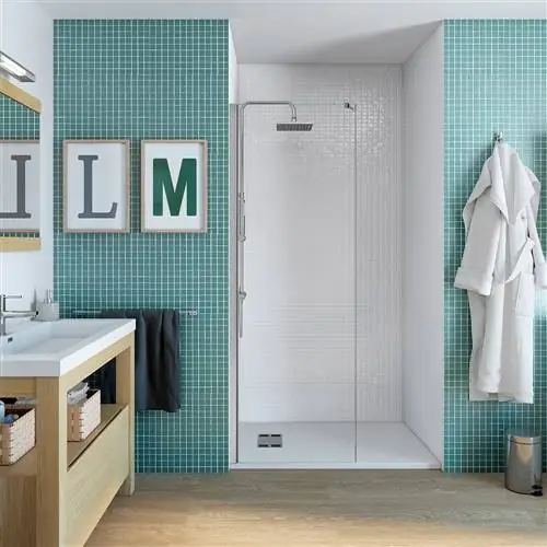 Встроенная перегородка для душа