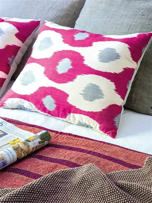 Подушка, Декоративная подушка, Подушка, Мебель, Розовый, Ткань, Фиолетовый, Пурпурный, Шаблон, Постельное белье,