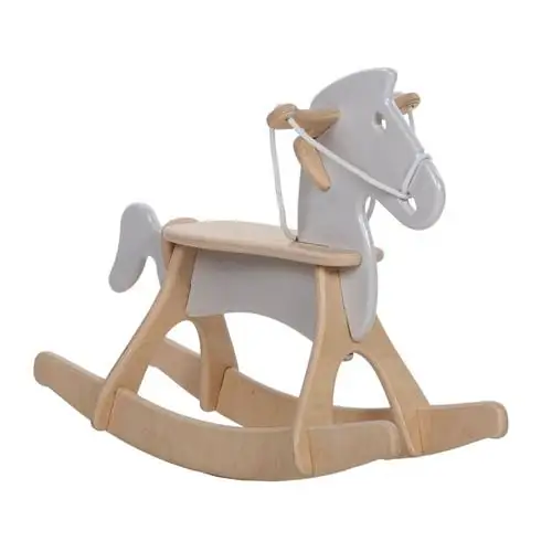 деревянная лошадка-качалка