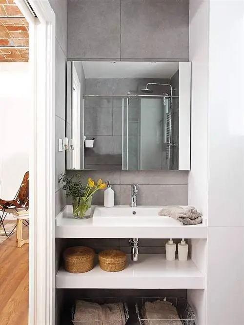 Комната, Столешница, Недвижимость, Раковина, Дизайн интерьера, Ванная комната, Мебель, Дом, Этаж, Главная,