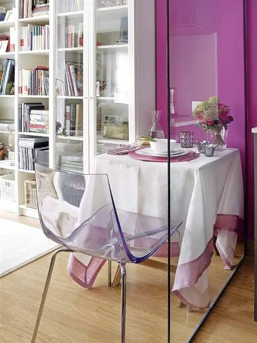 Розовый, Мебель, Таблица, Фиолетовый, Комната, Продукт, Фиолетовый, Дизайн интерьера, Столовая, Скатерть,