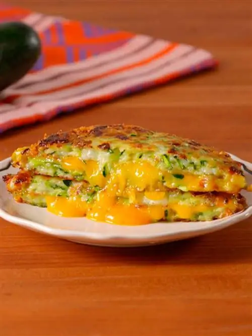 кабачки с плавленым сыром