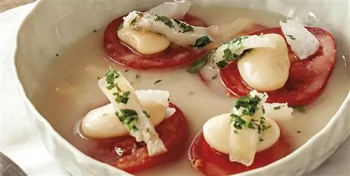 Треска с белой фасолью и иберийской свининой, смесь самых пикантных вкусов
