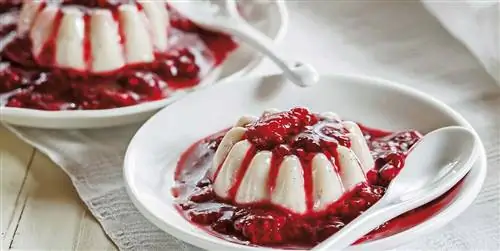 Панна котта с малиновым соусом?
