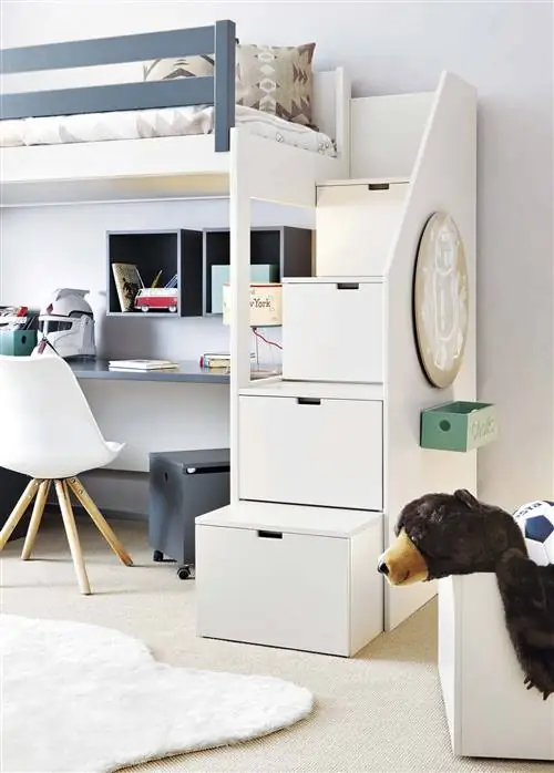 двухъярусная кровать с письменным столом