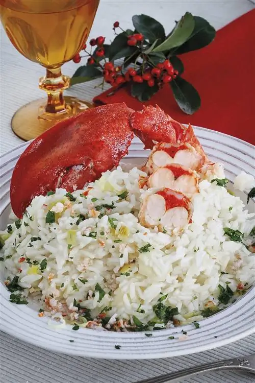 рис с лобстером