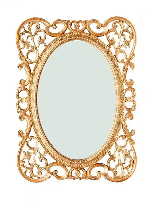 Узор, Круг, Металл, Посуда, Латунь, Овал, Мотив, Зеркало,