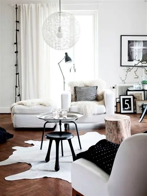 Мебель, Белый, Комната, Дизайн интерьера, Гостиная, Стол, Черно-белый, Освещение, Стена, Диван,