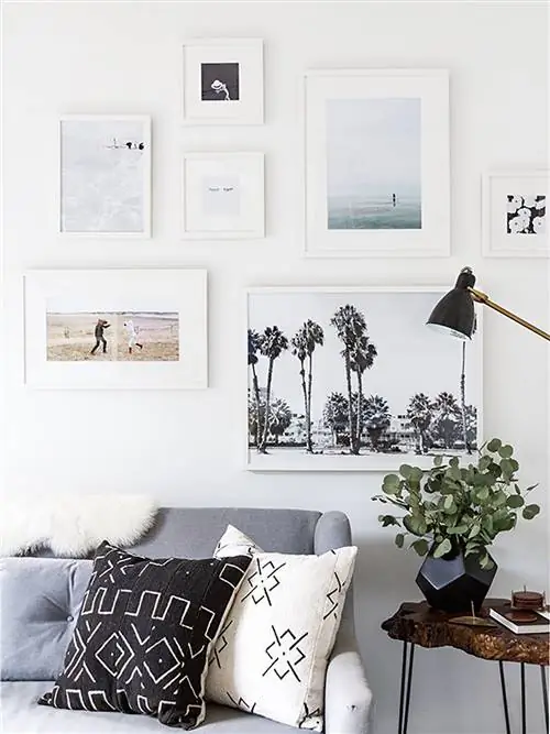 Белый, Комната, Мебель, Гостиная, Дизайн интерьера, Стена, Черно-белая, Диван, Стол, Дом,