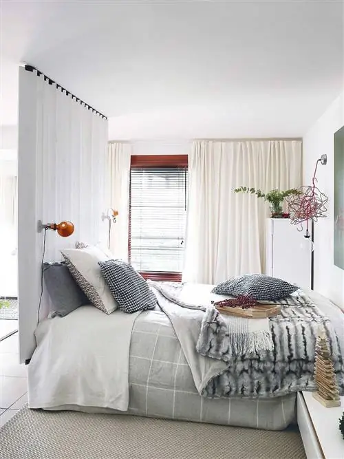 Дизайн интерьера, Комната, Кровать, Архитектура, Этаж, Недвижимость, Стена, Текстиль, Постельные принадлежности, Спальня,