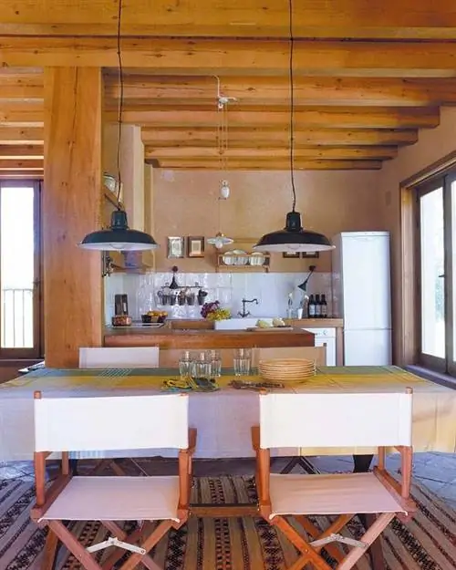 Дерево, Комната, Дизайн интерьера, Лиственных пород, Потолок, Стол, Светильник, Этаж, Дизайн интерьера, Светильник,