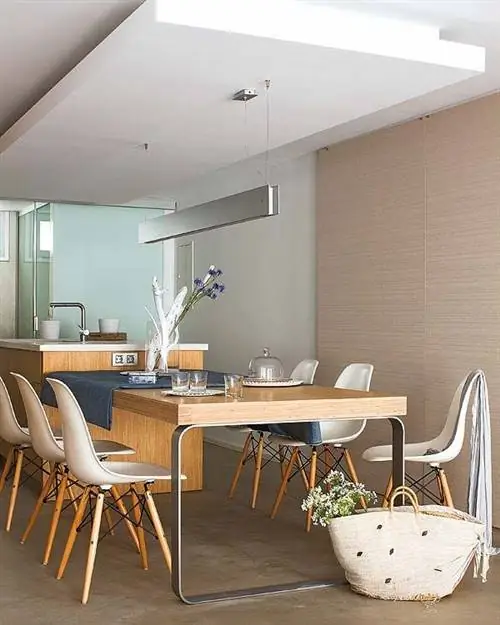 Комната, Мебель, Столовая, Дизайн интерьера, Стол, Недвижимость, Этаж, Здание, Потолок, Главная,