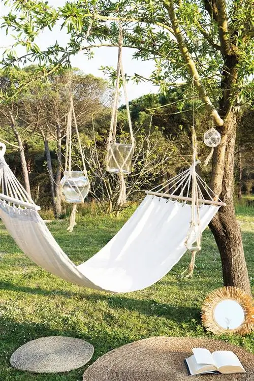 белый подвесной гамак