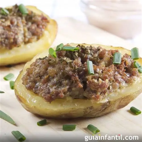 картофель фаршированный мясным фаршем
