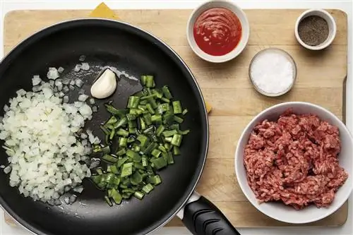 Мясные каннеллони: Шаг 1