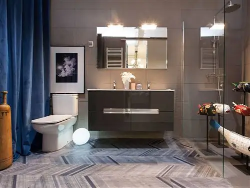 Ванная комната, Комната, Плитка, Дизайн интерьера, Недвижимость, Этаж, Мебель, Здание, Напольное покрытие, Сантехника,