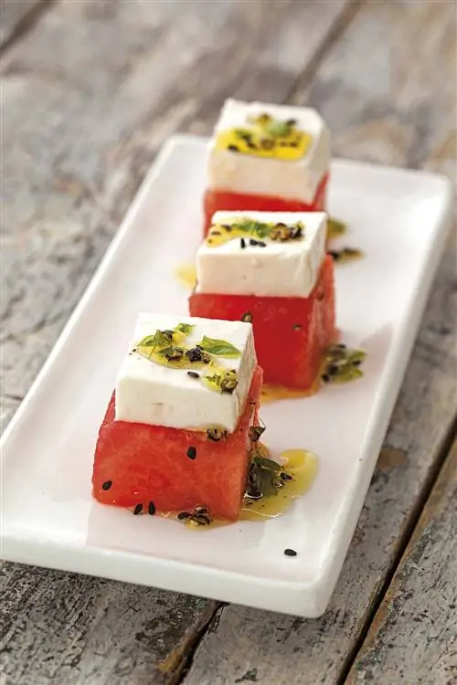 арбузные тако с сыром фета