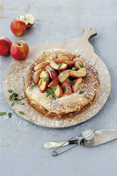 яблочный чизкейк