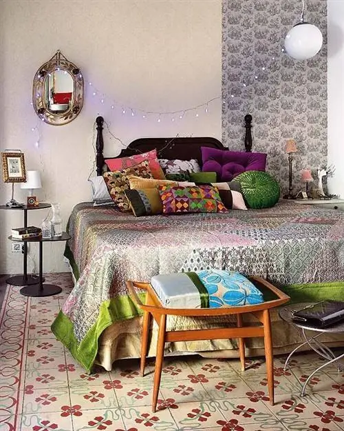 Комната, Дизайн интерьера, Мебель, Текстиль, Пол, Пол, Стена, Лампа, Дизайн интерьера, Постельное белье,