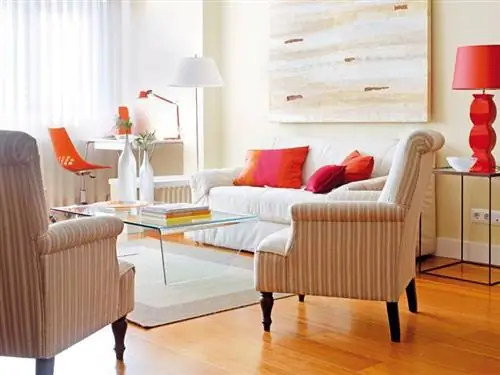 Мебель, Гостиная, Комната, Дизайн интерьера, Оранжевый, Красный, Этаж, Недвижимость, Товар, Желтый,