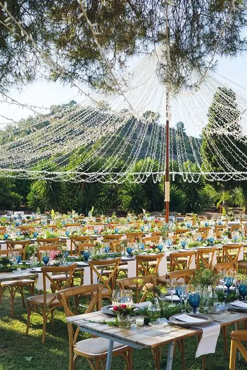 Стол, Ботаника, Дерево, Сад, Скатерть, Свадебный прием, Событие, Постельное белье, Мебель, Текстиль,