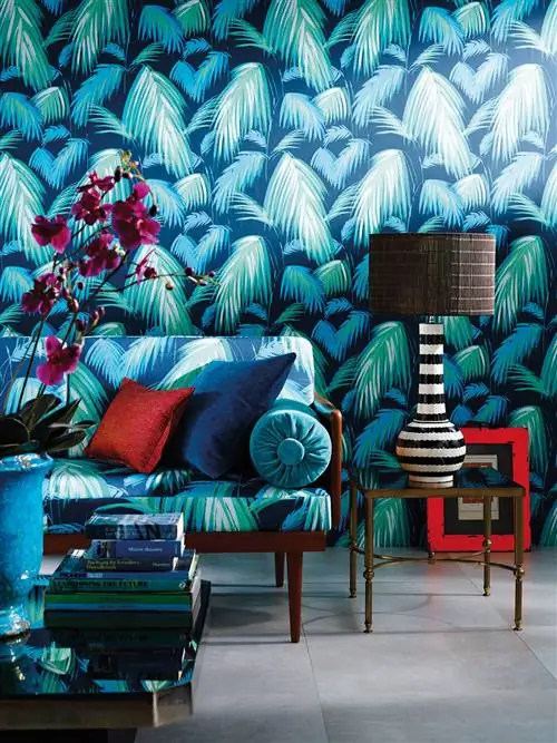 Синий, Комната, Дизайн интерьера, Стена, Мебель, Искусство, Гостиная, Бирюзовый, Фиолетовый, Бирюзовый,