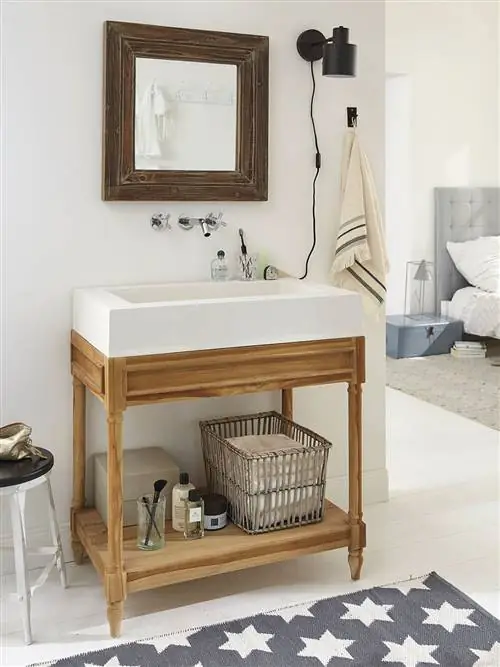 Мебель, Комната, Ванная, Стол, Раковина, Сантехника, Пеленальный столик, Дизайн интерьера, Комод, Полка,