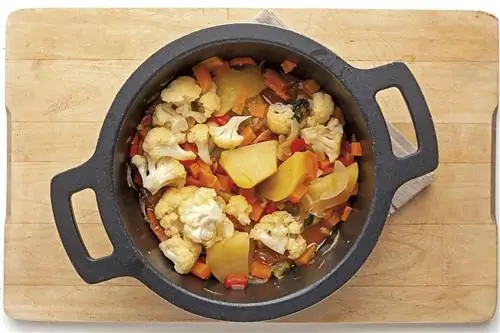 Чечевица с карри и овощами 2
