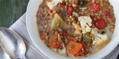 Блюдо дня: Чечевица с карри и овощами. Простое и супер полезное блюдо