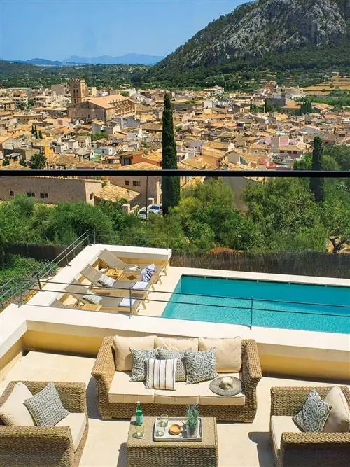 Недвижимость, Бассейн, Недвижимость, Лазурь, Сад, Прямоугольник, Квартира, Курорт, Характер воды, Курортный город,