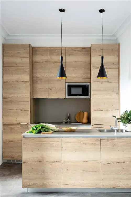 Дом братьев Манзано: деревянная кухня