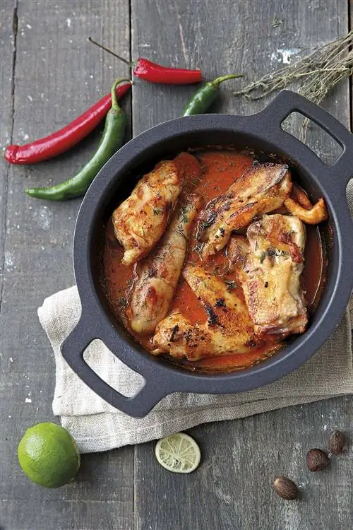 Курица с соусом джерк