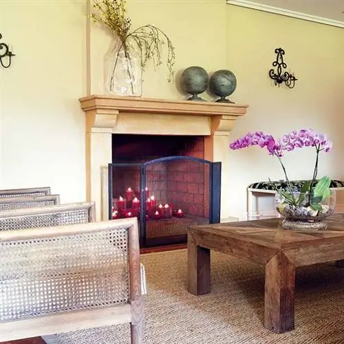 Дизайн интерьера, Комната, Очаг, Стена, Дизайн интерьера, Дом, Лаванда, Камин, Вазон, Дом,