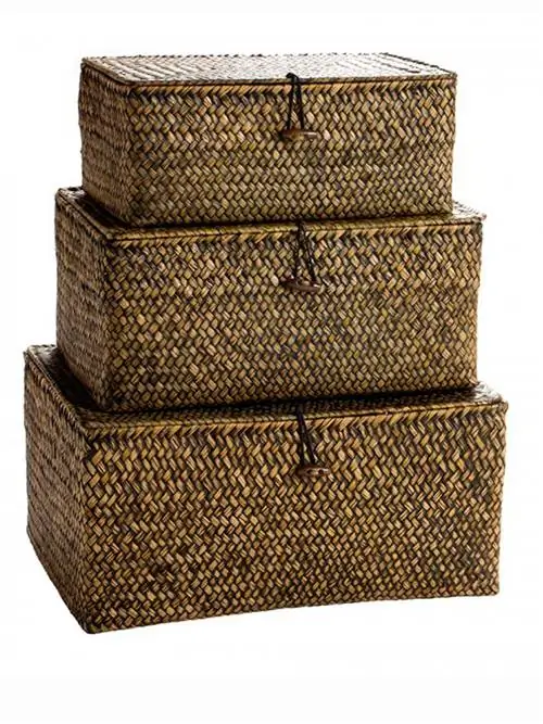 Коричневый, Плетеный, Прямоугольник, Бежевый, Аксессуары для дома, Корзина, Строительный материал, Корзина для хранения, Синтетический каучук,