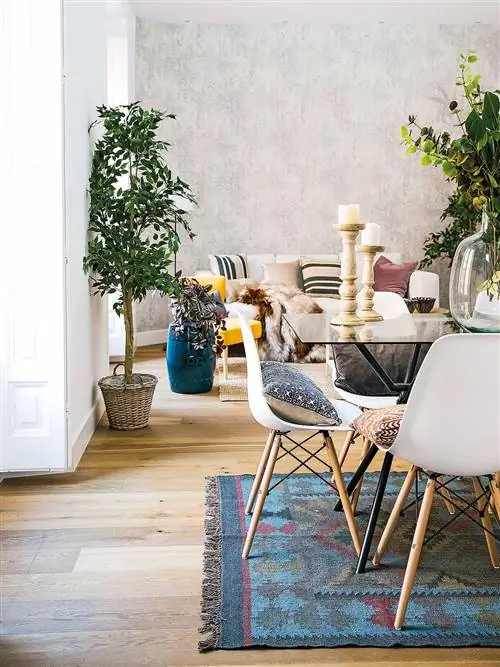 Синий, Комната, Мебель, Дизайн интерьера, Недвижимость, Стол, Стул, Дом, Желтый, Этаж,