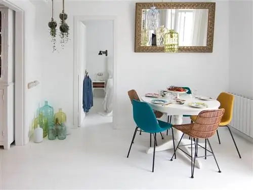 Комната, Дизайн интерьера, Зеленый, Этаж, Текстиль, Стол, Мебель, Пол, Потолок, Бирюза,