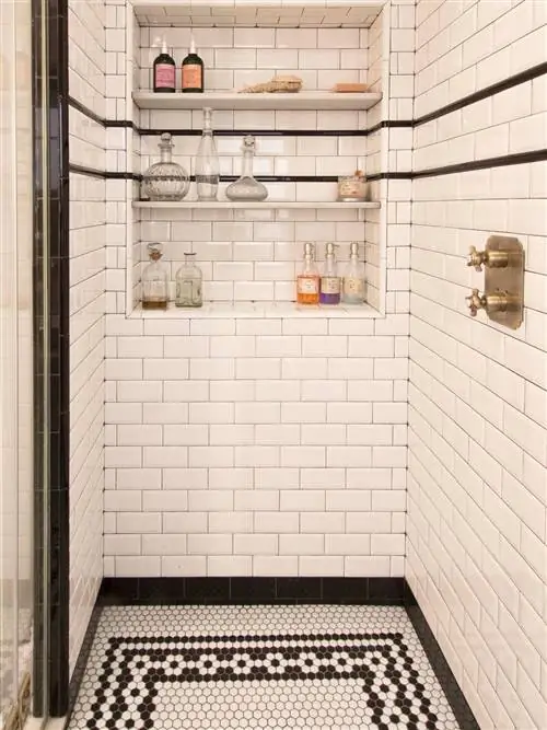 Недвижимость, Пол, Пол, Плитка, Стена, Светильник, Плитка, Сантехника, Кирпич, Ванная,