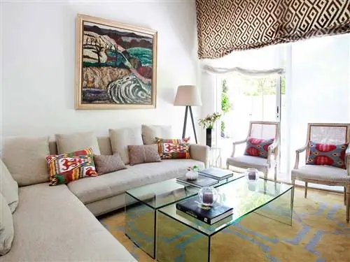 Дизайн интерьера, Комната, Зеленый, Гостиная, Этаж, Мебель, Стена, Дом, Диван, Стол,