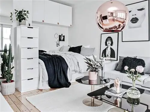 Черный, Белый, Комната, Черно-белая, Мебель, Дизайн интерьера, Монохромная фотография, Гостиная, Спальня, Стена,