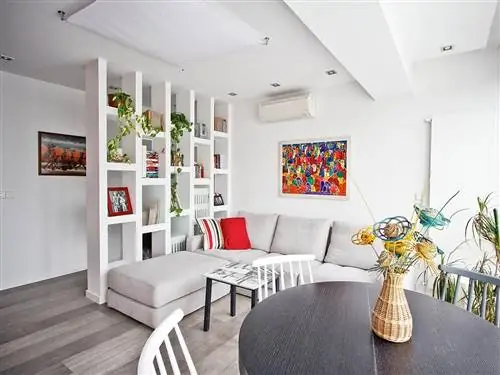 Комната, Дизайн интерьера, Зеленый, Этаж, Пол, Стена, Белый, Потолок, Стол, Мебель,