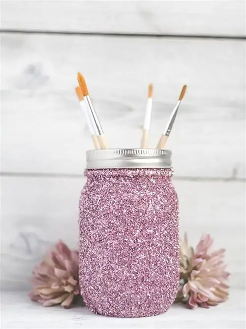 Кувшин Мейсона, Розовый, Лаванда, Соломинка для питья, Контейнеры для хранения продуктов, Вязание крючком, Посуда, Аксессуары для дома,