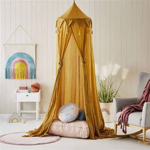 детский горчичный балдахин