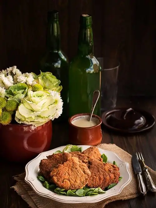 Качопо с грибами и сырным кремом Пенья Санта