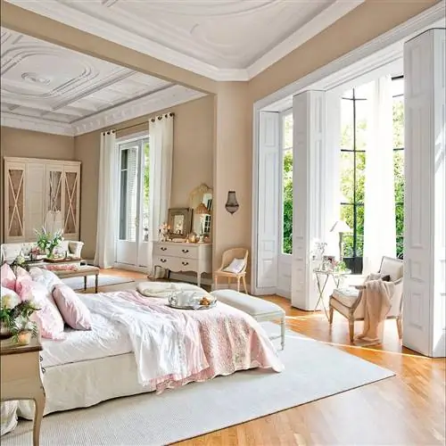 Мебель, Комната, Белый, Спальня, Дизайн интерьера, Недвижимость, Потолок, Кровать, Занавес, Стена,