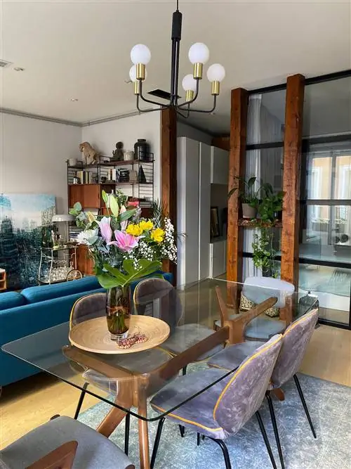 столовая в винтажном стиле