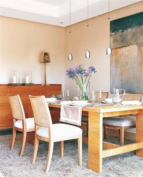 Комната, Дизайн интерьера, Мебель, Стол, Стекло, Стул, Дизайн интерьера, Столовая, Лаванда, Аксессуары для дома,