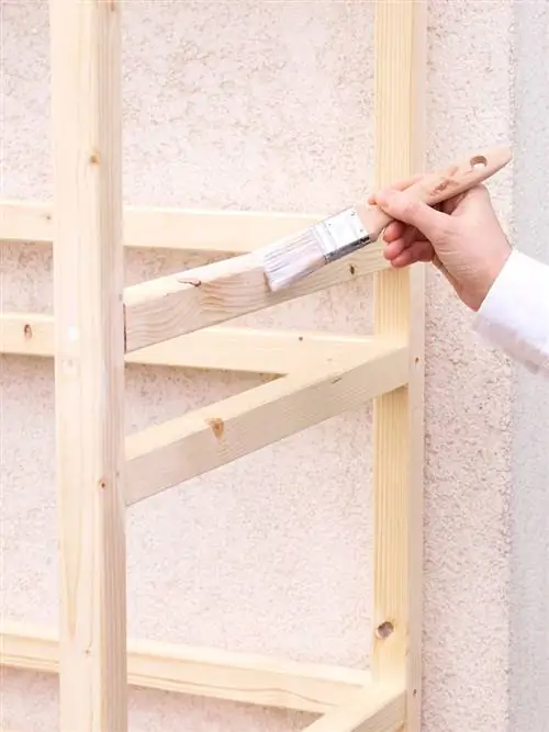 третий шаг, чтобы построить деревянную скамейку