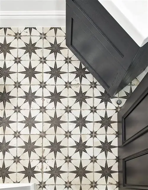 звездный плиточный пол