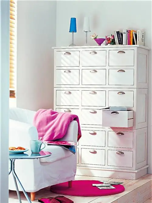 Синий, Комната, Дерево, Ящик, Комод, Мебель, Белый, Дизайн интерьера, Красный, Розовый,